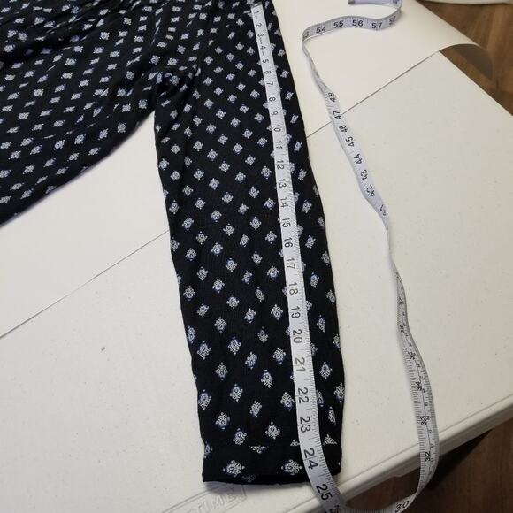 Mudd Blue White Pullover 1/2 Button Down Silky Feel Top EUC Size L - Picture 5 of 11